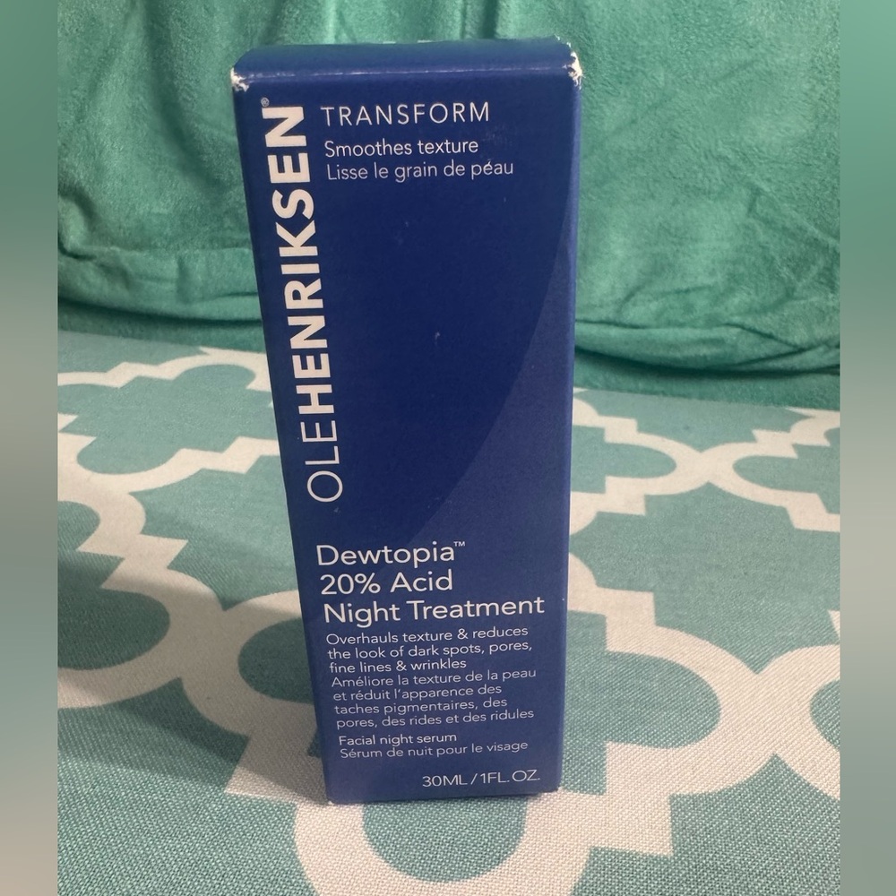 OleHenriksen Dewtopia 20% Acid Night Treatment | AHA/PHA Serum | Sealed New